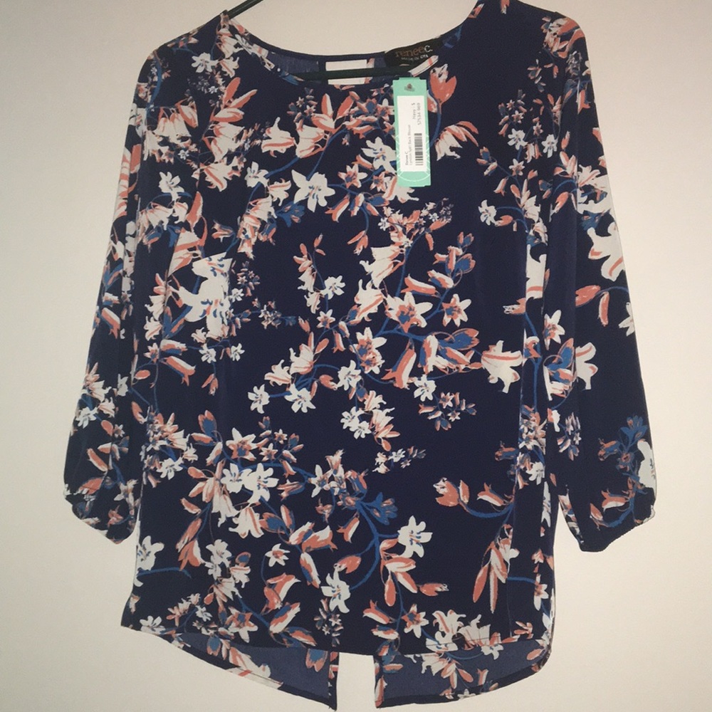 Lyndon split back blouse